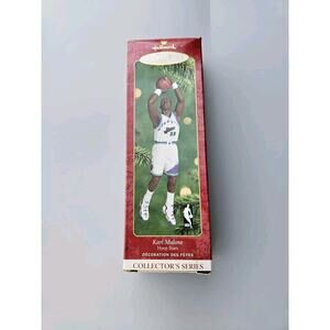 2000 Hallmark Keepsake Christmas Ornament Karl Malone Utah Jazz NBA Hoop Stars